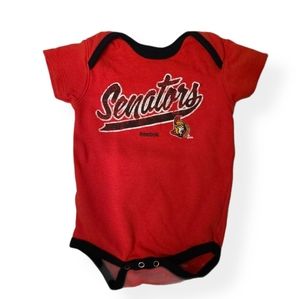 Ottawa Senators Reebok red onesie bodysuit